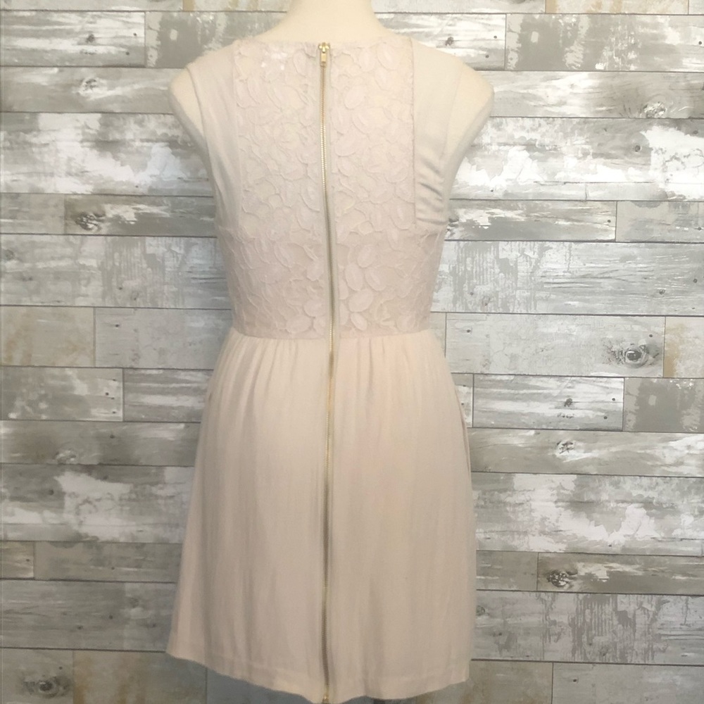 Sz 2 Cooperative Lace Cream Dress with Pockets! - Picture 3 of 6